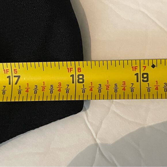 CAbi Black Detached Pleated Office To Date Night Neutral Dress NWOT Size 8 - Picture 10 of 11